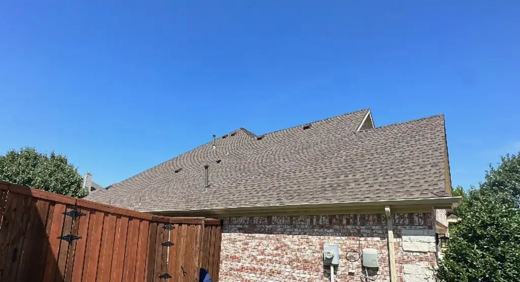 Completed roof replacement project in Mason City